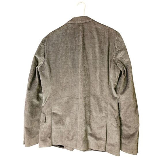 Messagerie Silver Gray Soft Corduroy 4 Button Font Sports Coat Size 50 - Picture 11 of 16